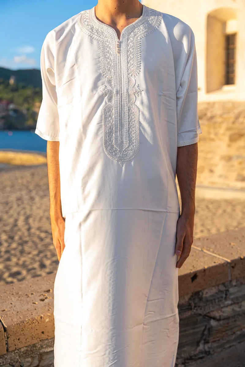 Gandoura Blanche Immaculée - Vue 2