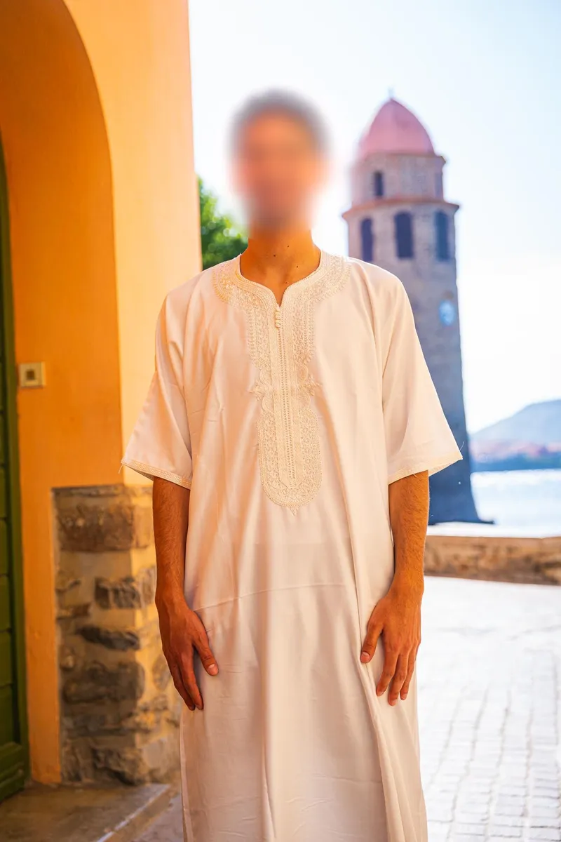 Gandoura Blanche Immaculée