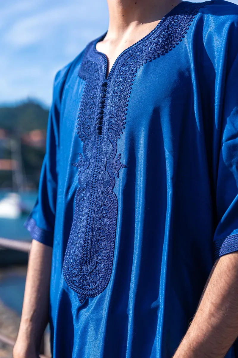 Gandoura Bleu Nuit - Vue 3