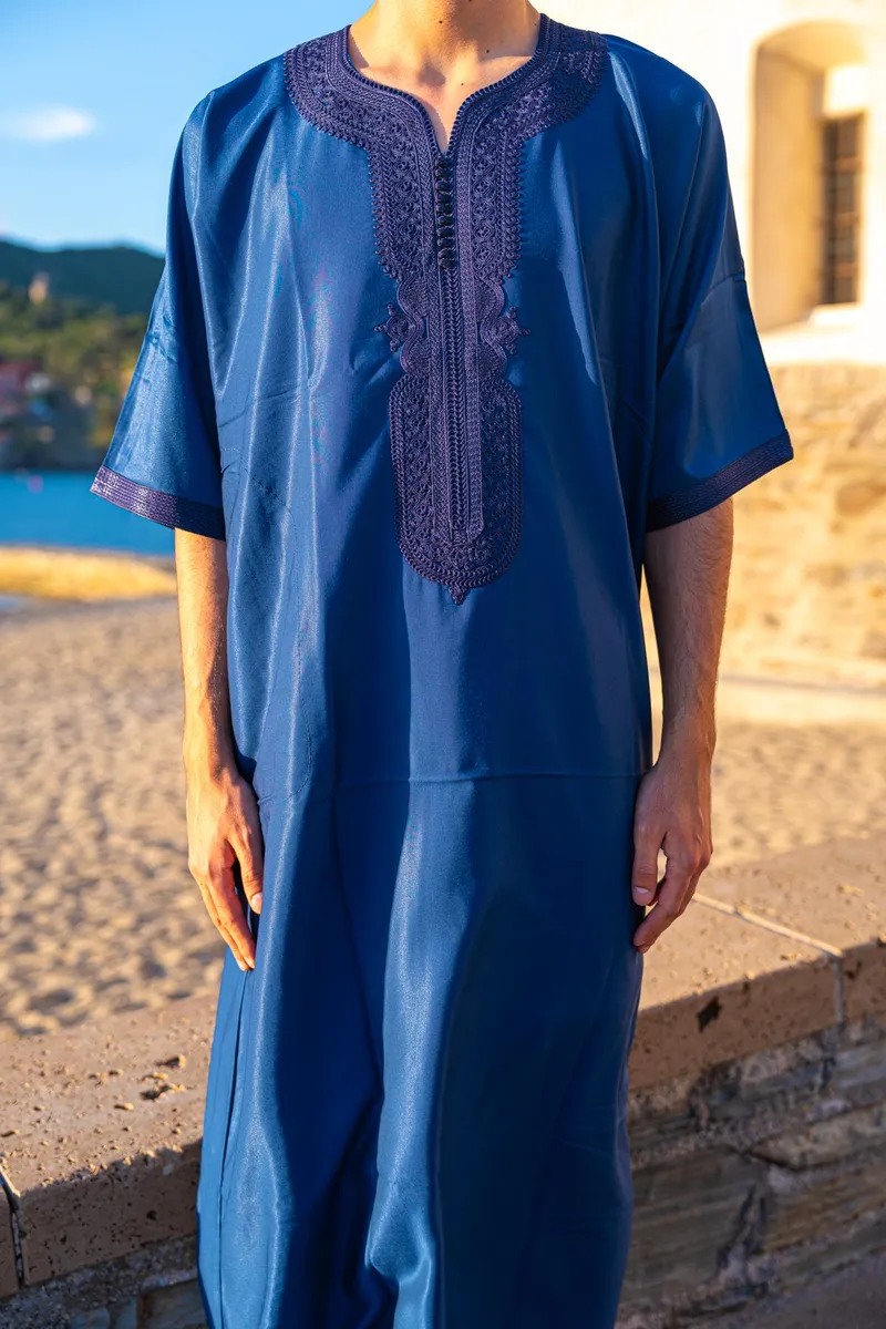 Gandoura Bleu Nuit - Vue 2