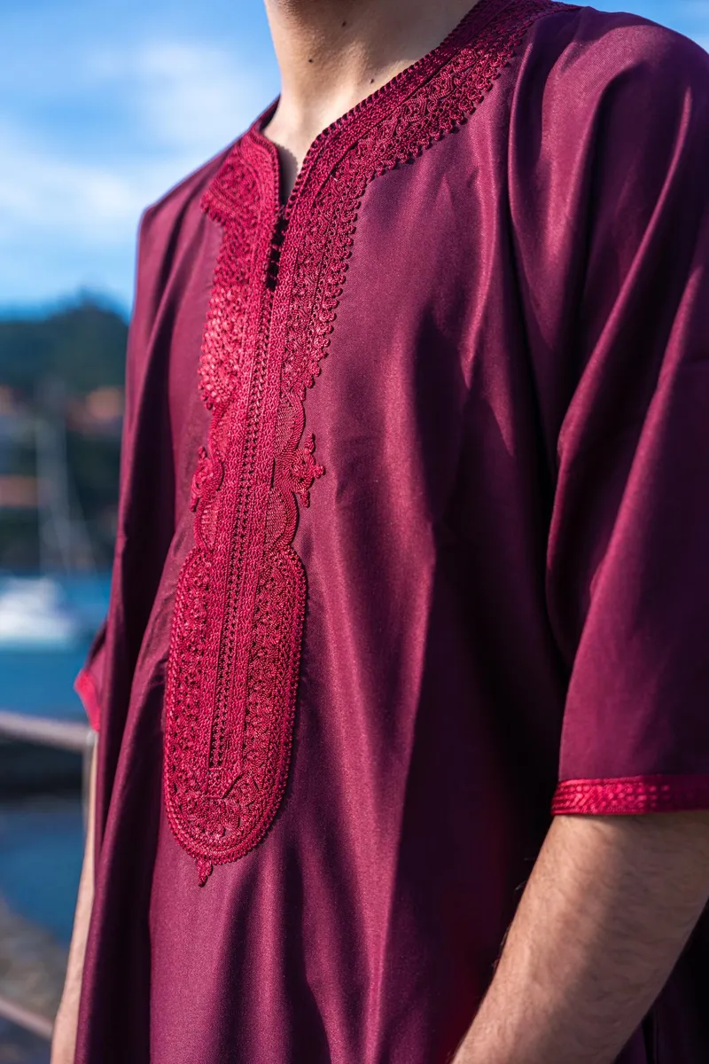 Djelabba Pourpre Royal - Vue 3