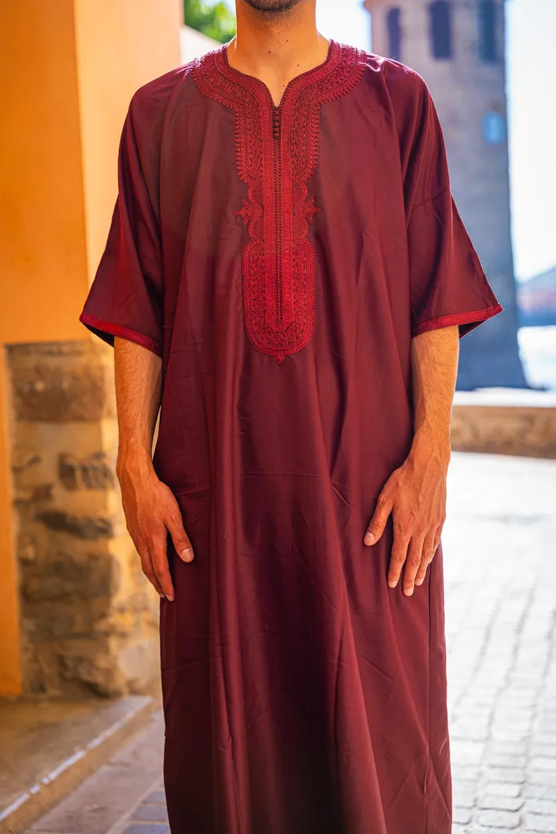 Djelabba Pourpre Royal - Vue 2