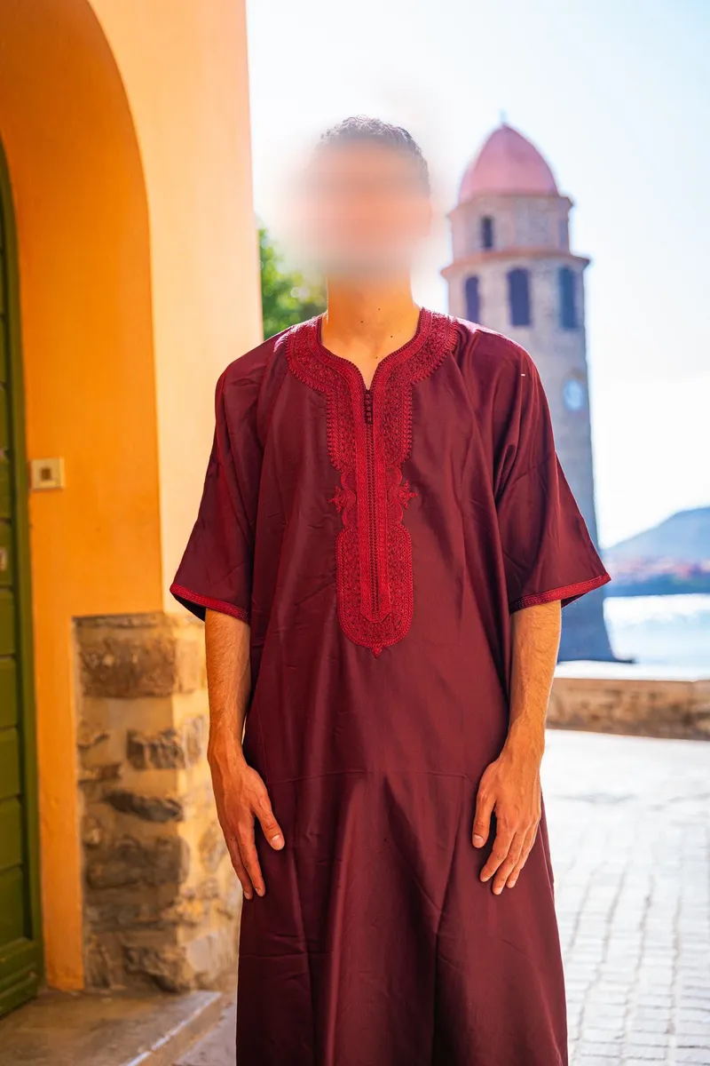 Djelabba Pourpre Royal