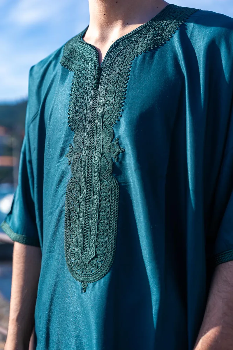 Gandoura Vert Émeraude - Vue 3