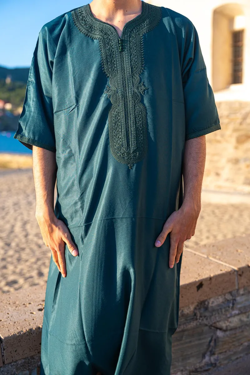 Gandoura Vert Émeraude - Vue 2